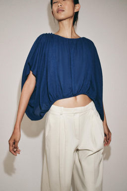 JERSEY GLOBO PUNTO / Azul / ?ndigo - Zara фото 11