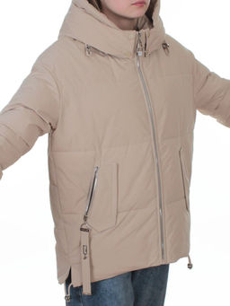 2387 BEIGE Куртка зимняя женская (150 гр. холлофайбер)