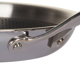 0391 GIPFEL Сковорода MELANIA 28см с трехслойным дном, с антипригарным покрытием 3D ILAG Black. Материал: нерж. сталь 18/10  фото 8