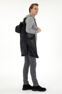 Мужское пальто антрацитового цвета Неожиданная скидка в корзине - U.s. polo assn фото 6