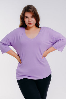 Футболка женская из вискозы Марина лила - Амадэль фото 5