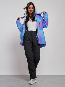 Горнолыжный костюм женский зимний фиолетового цвета 02321F - Mtforce фото 15