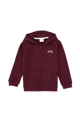 Erkek _ocuk Bordo Fermuarl_ Kap__onlu _rme H_rka - U.s. polo assn фото 9