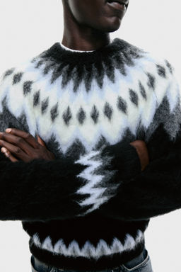 Jersey en punto jacquard Loose Fit - H&m фото 6