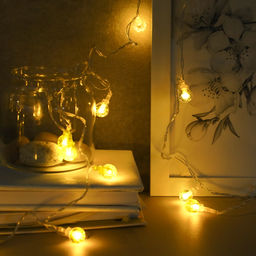 Гирлянда 3 м 20 LED Шарики с пузырьками / GN1 /уп 100/стекло