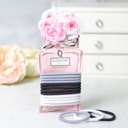 Цена за 3 шт. Резинки для волос «Элегантность», набор 12 шт., классика, 6.5 см, МИКС