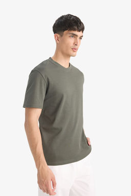 %100 Pamuk Regular Fit Basic Ti__rt - Defacto фото 5