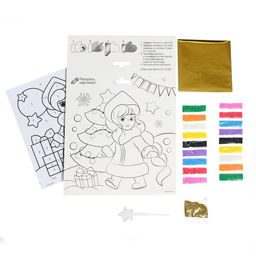 Сияющая фреска Снегурочка и новогодняя ёлочка - Школа талантов фото 6