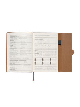 Ежедневник недатированный формат А5, с клапаном, 96 листов, в линейку, пвх, черный - Simaland фото 8