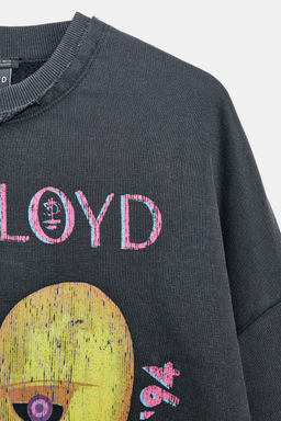 PINK FLOYD WASHED-EFFECT SWEATSHIRT - Zara фото 7