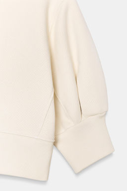 SUDADERA CROP VOLUMEN / Crudo - Zara фото 6