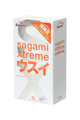 Презервативы Sagami, xtreme, 0.04, латекс, 19 см, 5,4 см, 15 шт.  фото 2
