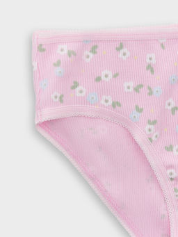 Цена за 2 штуки! Трусы для девочек розовые с цветочным принтом - Mark formelle фото 3