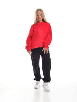 Толстовка для девочки 22-7632 красный - Mini maxi фото 3