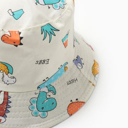 Панама для мальчика KAFTAN «Счастливый динозавр», белая, размер 52 (3-5 лет)