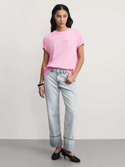 Базовая футболка с вышивкой / Zarina  фото 2