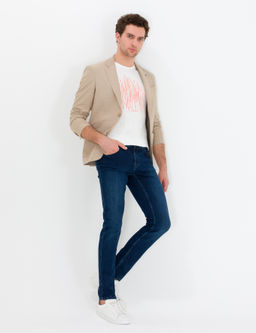 Camel Slim Fit Ceket