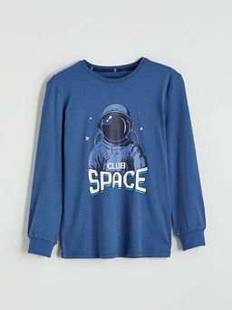 Bisiklet Yaka Erkek ?ocuk Pijama ?st