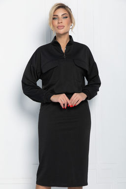 Платье Сибирский ритм (черное) П11621 - Lt collection фото 7