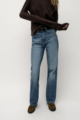 JEANS Z1975 STRAIGHT HIGH WAIST LONG LENGTH - Zara фото 8