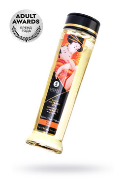 Масло массажное для тела Shunga Активный персик (Stimulation. Peach), 240 мл.