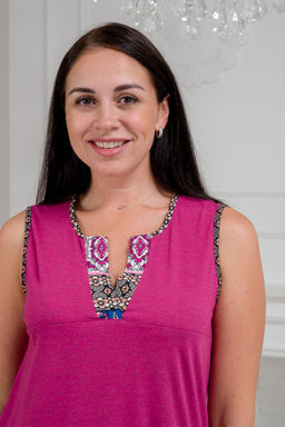 Пижама женская из майки и брюк из кулирки Лисандра бордо - Амадэль фото 11