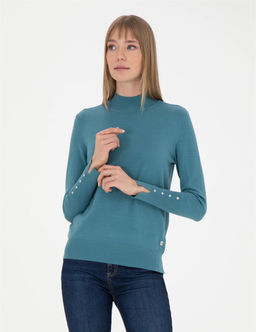Petrol Slim Fit Kazak - Pierre cardin фото 3