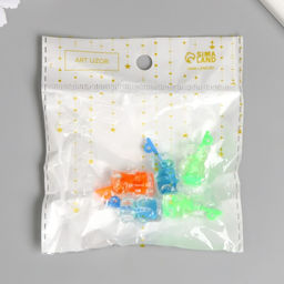 Цена за 5 шт. Декор для творчества пластик «Лимонад - мишка», 1.2×1.2×2.7 см, МИКС