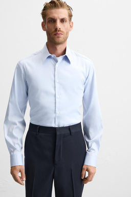 TEXTURED TWILL SHIRT - Zara фото 5