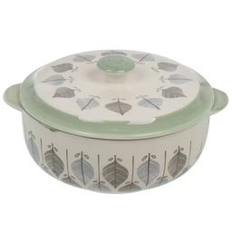 Кастрюля для запекания керамика 26х13 см 2 л круглая с крышкой Эвкалипт B010861 (484058) /DANIKS/