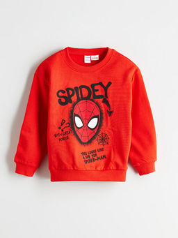 Spider-Man Bask?l? Erkek ?ocuk Sweatshirt