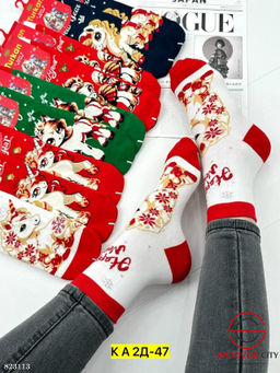 Носки для женщин новогодние
