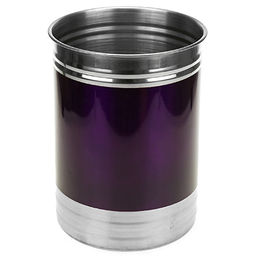 Банка для сыпучих продуктов из нержавеющей стали 1,8л, д12,5см, h17см, крышка пластмассовая с пароотводом, цветной корпус, фиолетовый, в коробке (Китай) - Домашняя мода фото 2