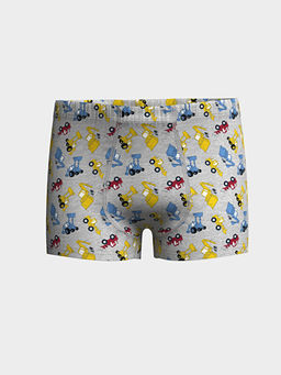 Bask?l? Erkek ?ocuk Boxer