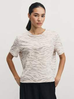 Футболка прямого кроя с принтом / Zarina