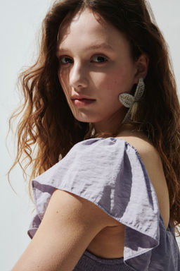 Flounced off-the-shoulder dress - H&m фото 6
