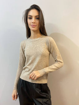 K10977 Джемпер (вязаный трикотаж) БЕЖЕВЫЙ