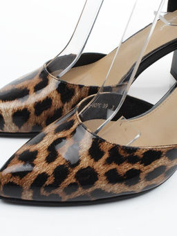 06-A71A-82PC BLACK/LEOPARD Туфли женские (натуральная кожа)