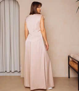 Платье #ОКТ025023, бежевый - Dommod фото 3