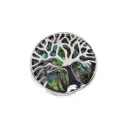 Брошь "Дерево" перламутр гелиотис