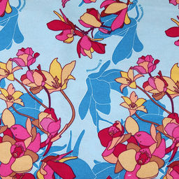 "Аромат магнолии-2" Скатерть 180х145см, длина стола до 140см, на 6 персон, хлопок "Премиум" 186г/м2, "Домашняя мода" (Россия)