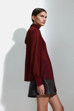 Blusa de gasa con lazada - H&m фото 3