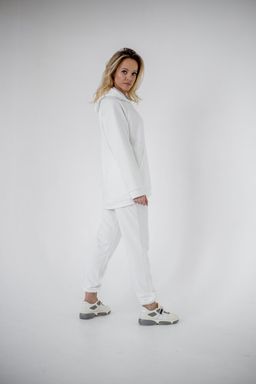 Футер 3х нитка КАЧЕСТВО ПЕНЬЕ костюм женский с брюками палаццо - Knitka wear фото 3