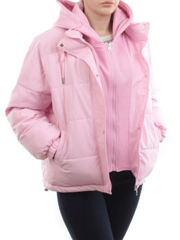 H24-088 PINK Куртка демисезонная женская (120 гр. холлофайбер) - Fashion фото 7