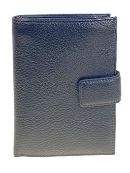 Кошелек-органайзер мужской из натуральной кожи, цвет черный