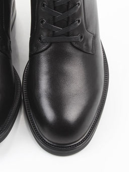 04-M3-1492 BLACK Ботинки зимние женские (натуральная кожа, натуральный мех)