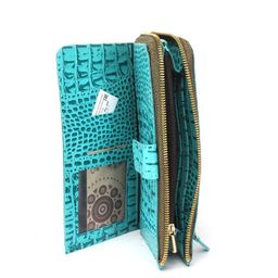 Портмоне женское Cayman-ПР 105 н/к, 6 отд, 23 карм, на молнии, бирюза КЛ (97) 245209  фото 3