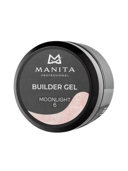 Manita Professional Гель моделирующий для ногтей с хлопьями юки / Builder Gel Moonlight №06, 15 мл