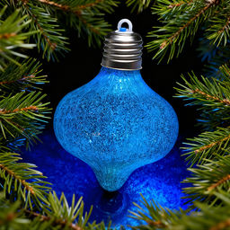 Набор новогодних украшений "Блестящий фонарик" (4шт х 10см)