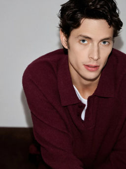 Джемпер из хлопка с отложным воротником / Zarina фото 2